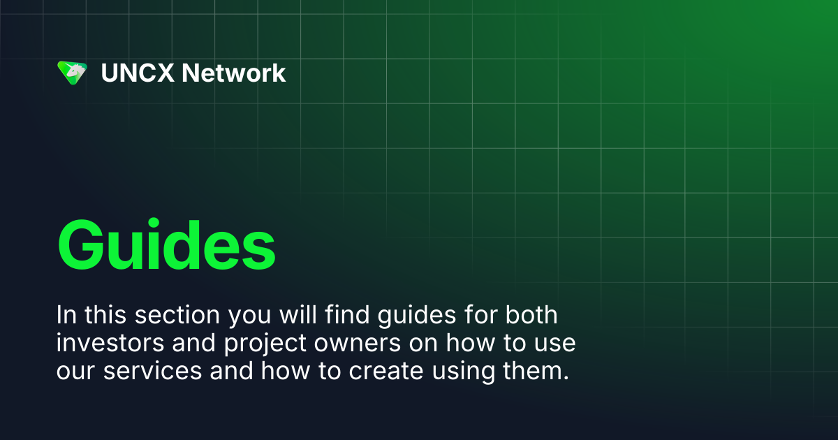 Guides | UNCX Network