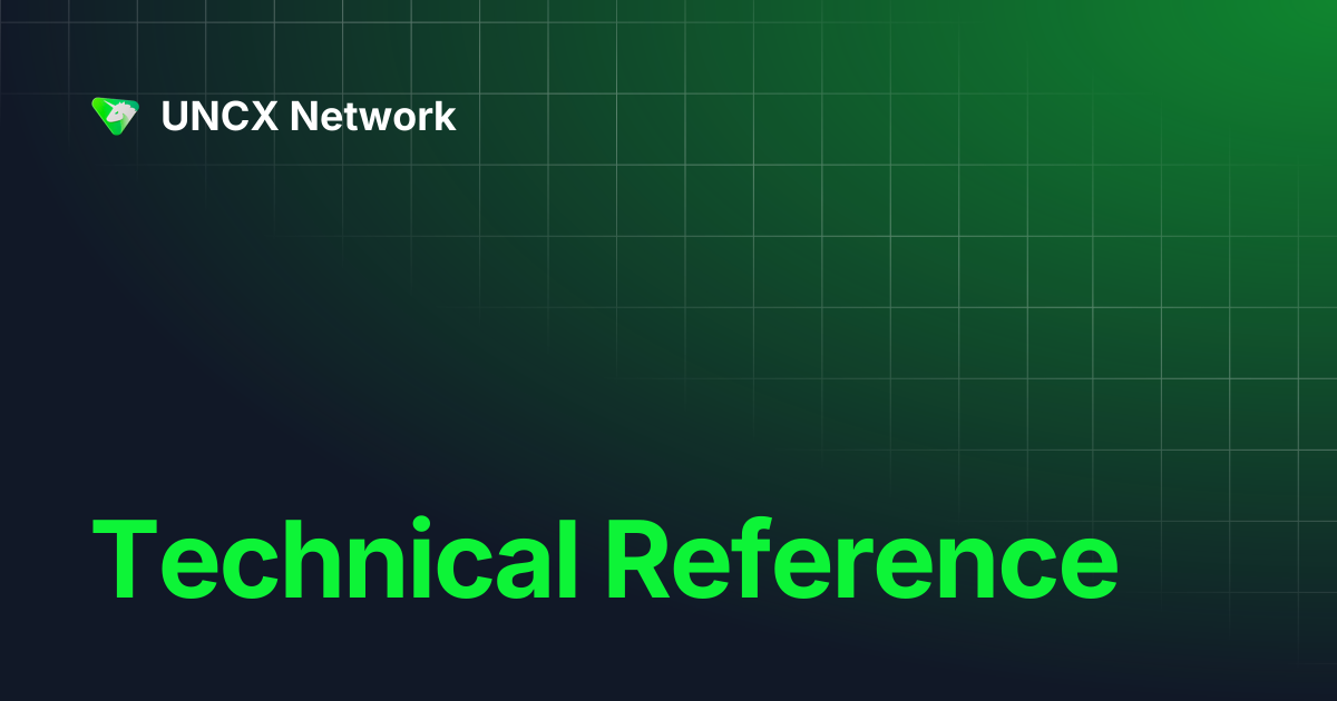 Technical Reference | UNCX Network