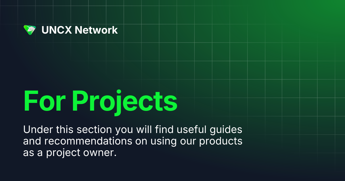 For Projects | UNCX Network